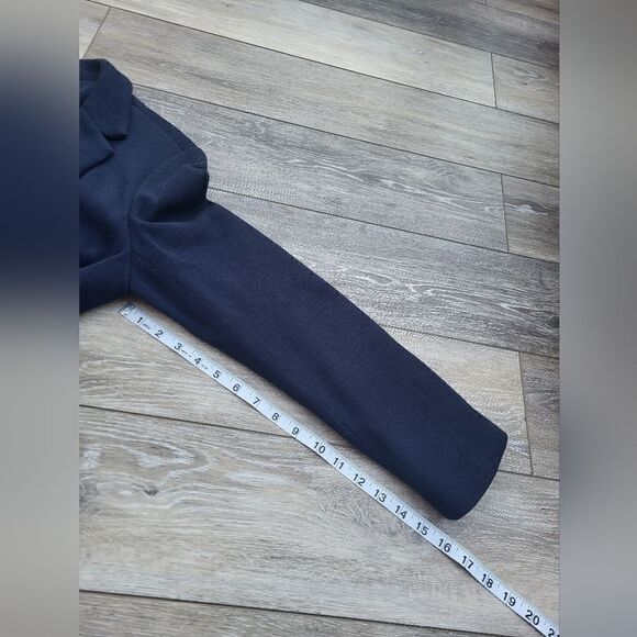 Talbots navy cotton blazer with nautical anchor buttons. 100% cotton career wear - Picture 11 of 11